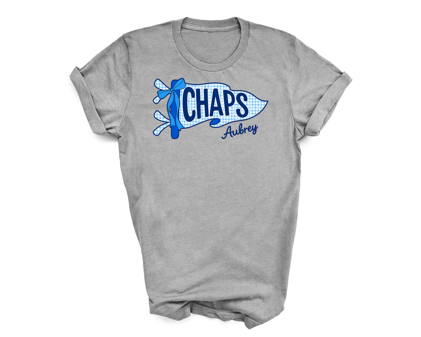 Blue Gingham Chaps Pennant
