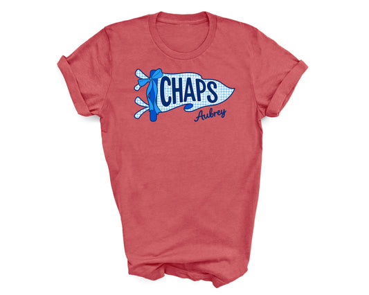 Blue Gingham Chaps Pennant