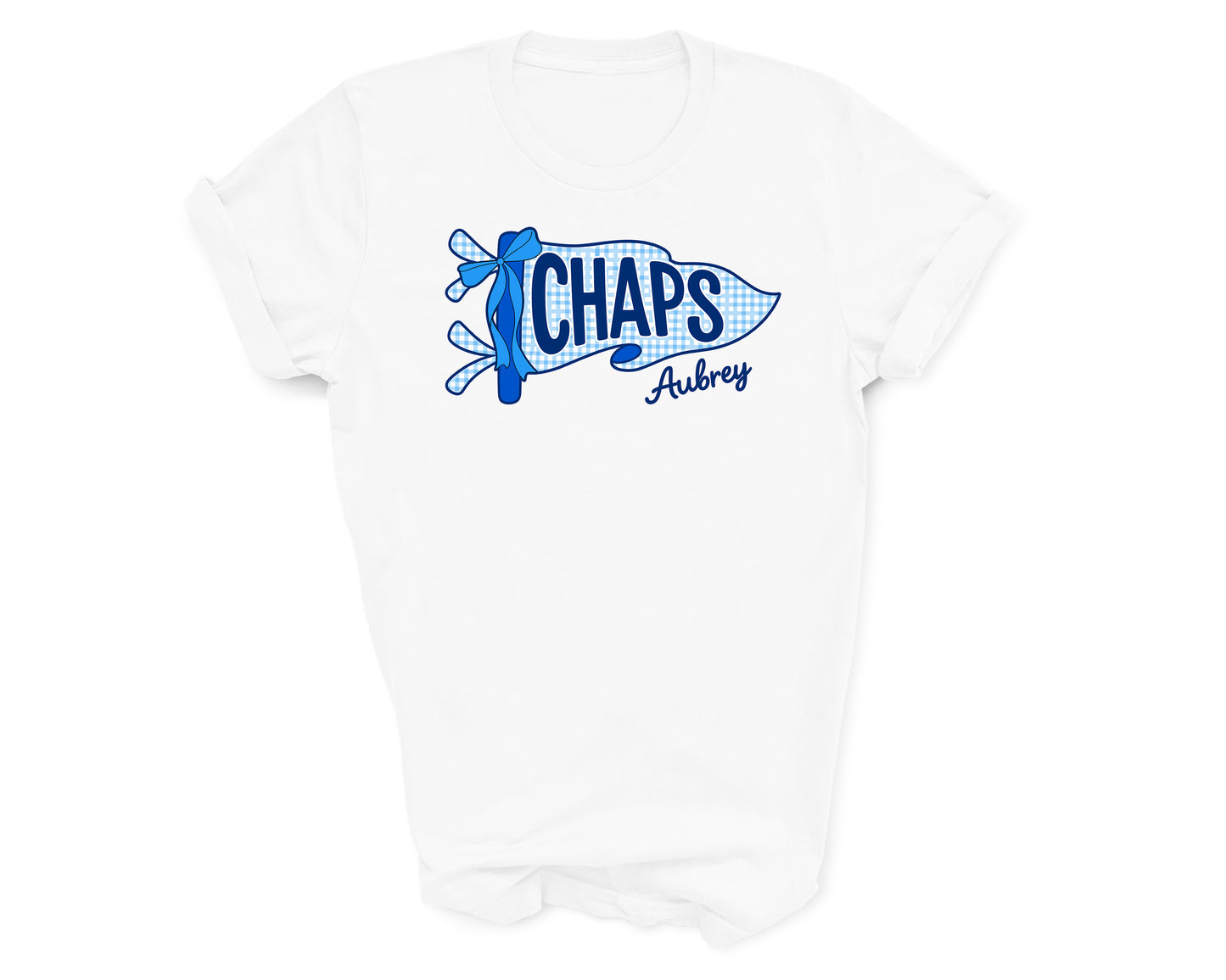 Blue Gingham Chaps Pennant